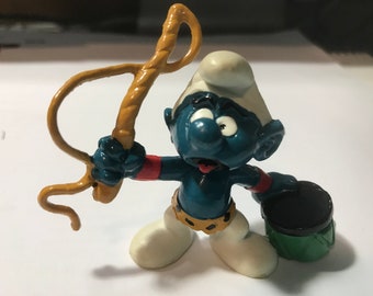 Smurf Lion Tamer PVC Figure 1979 Schleich Peyo