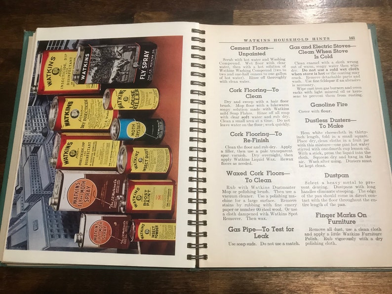 1941 Watkins Household Hints Book Illustrated Advertising Products afbeelding 5