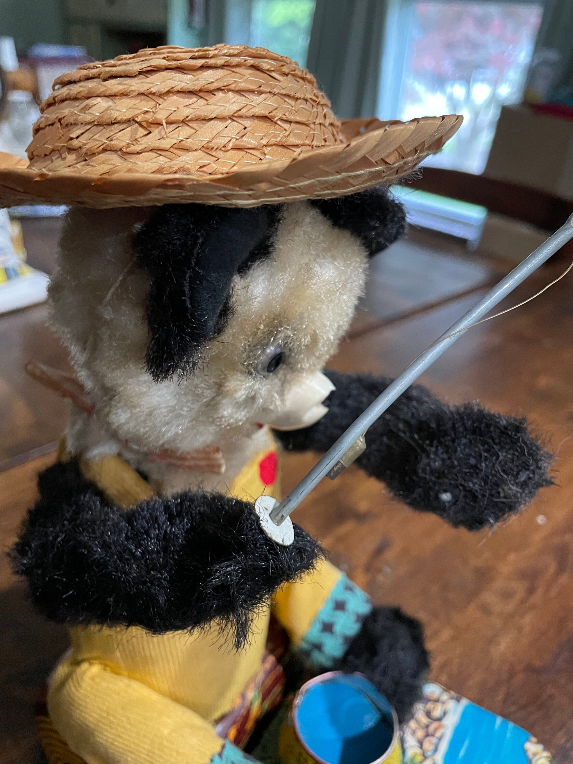 1960s Alps Japan Fishing Panda Tin Litho Battery Operated Toy - Etsy