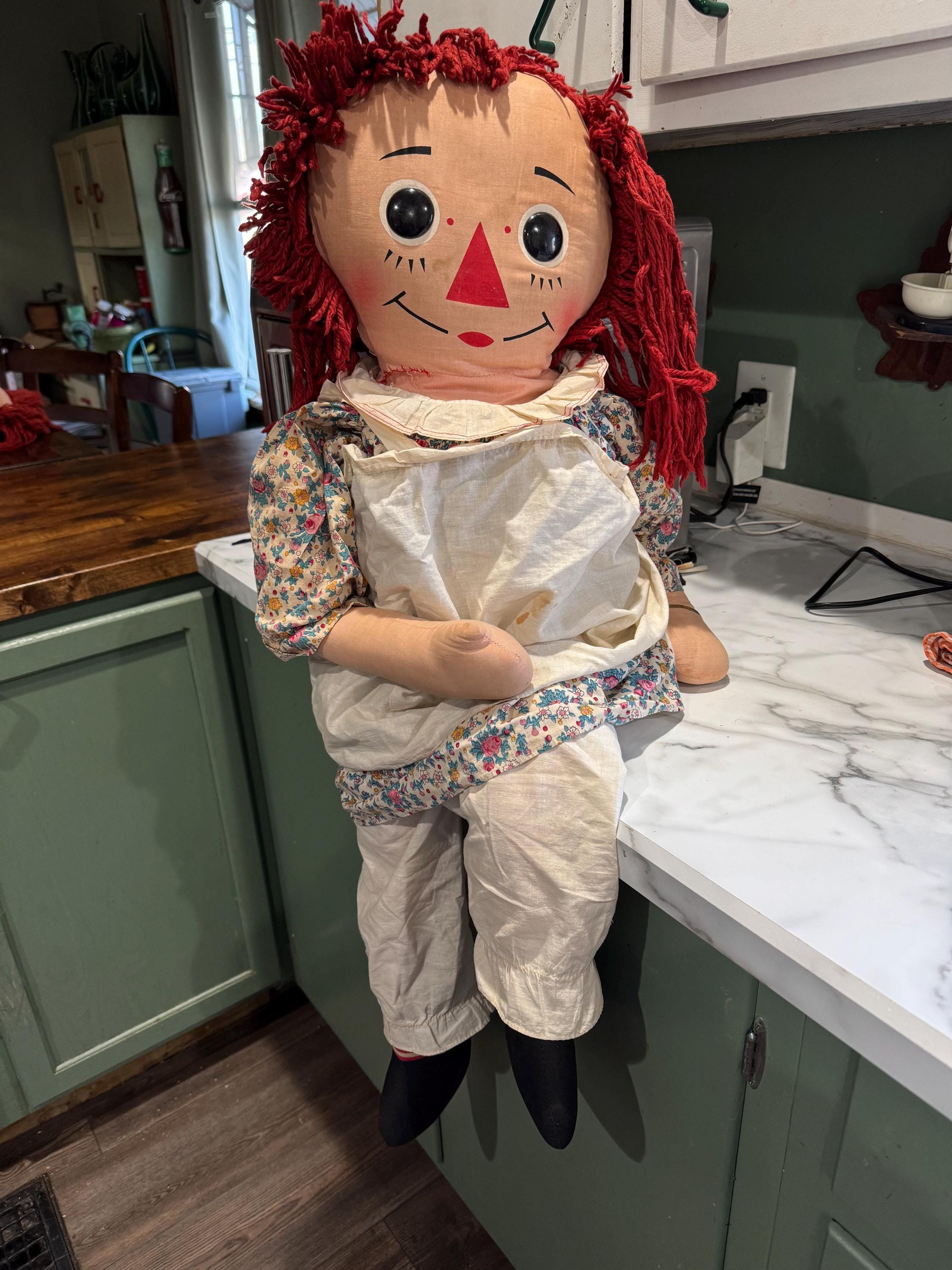 1970's Rare Knickerbocker Annabelle Raggedy Ann Huge Doll - Etsy