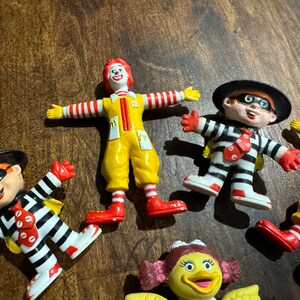 Lot Figurines McDonald's Vintage 1989/1993 - Ronald, Hamburglar, Birdie