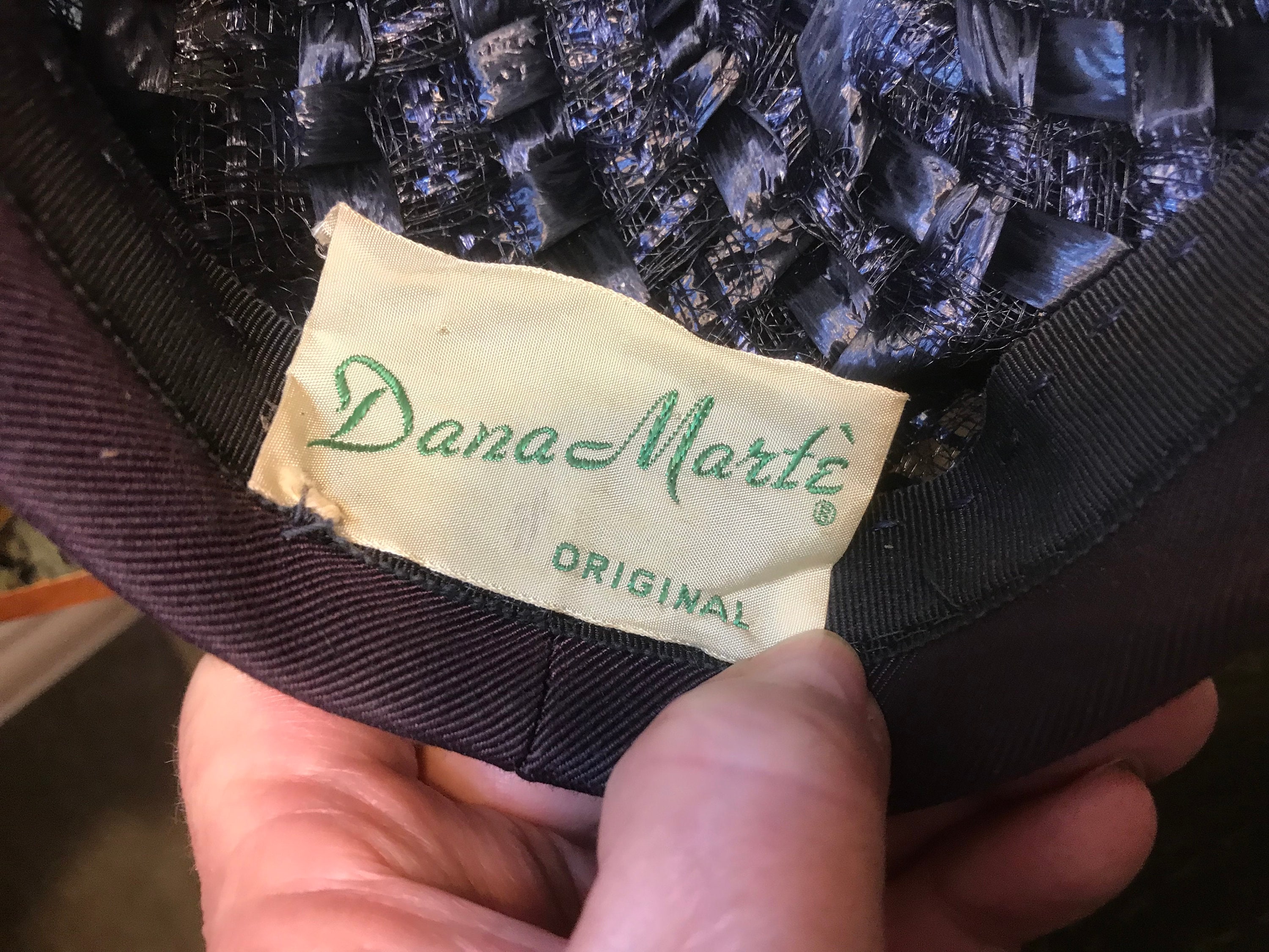 Vintage Dana Marte Original Straw Weave Hat - Etsy Israel display picture 1