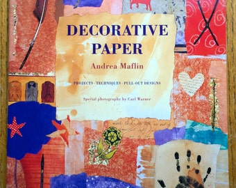 Decorative Paper Projects Techniques and Pull Put Designs Book by Andrea Maflin