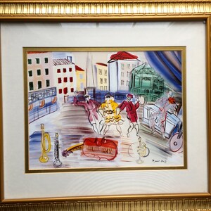 Raoul Dufy &quot;Les Trois Masques&quot; Framed and Matted Print