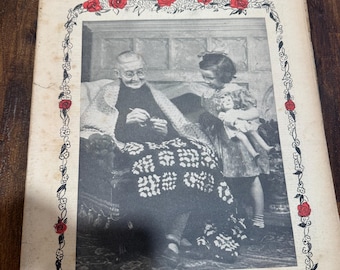 Rare November 15, 1945 Indiana Farmers Guide Grandma Crocheting on Cover