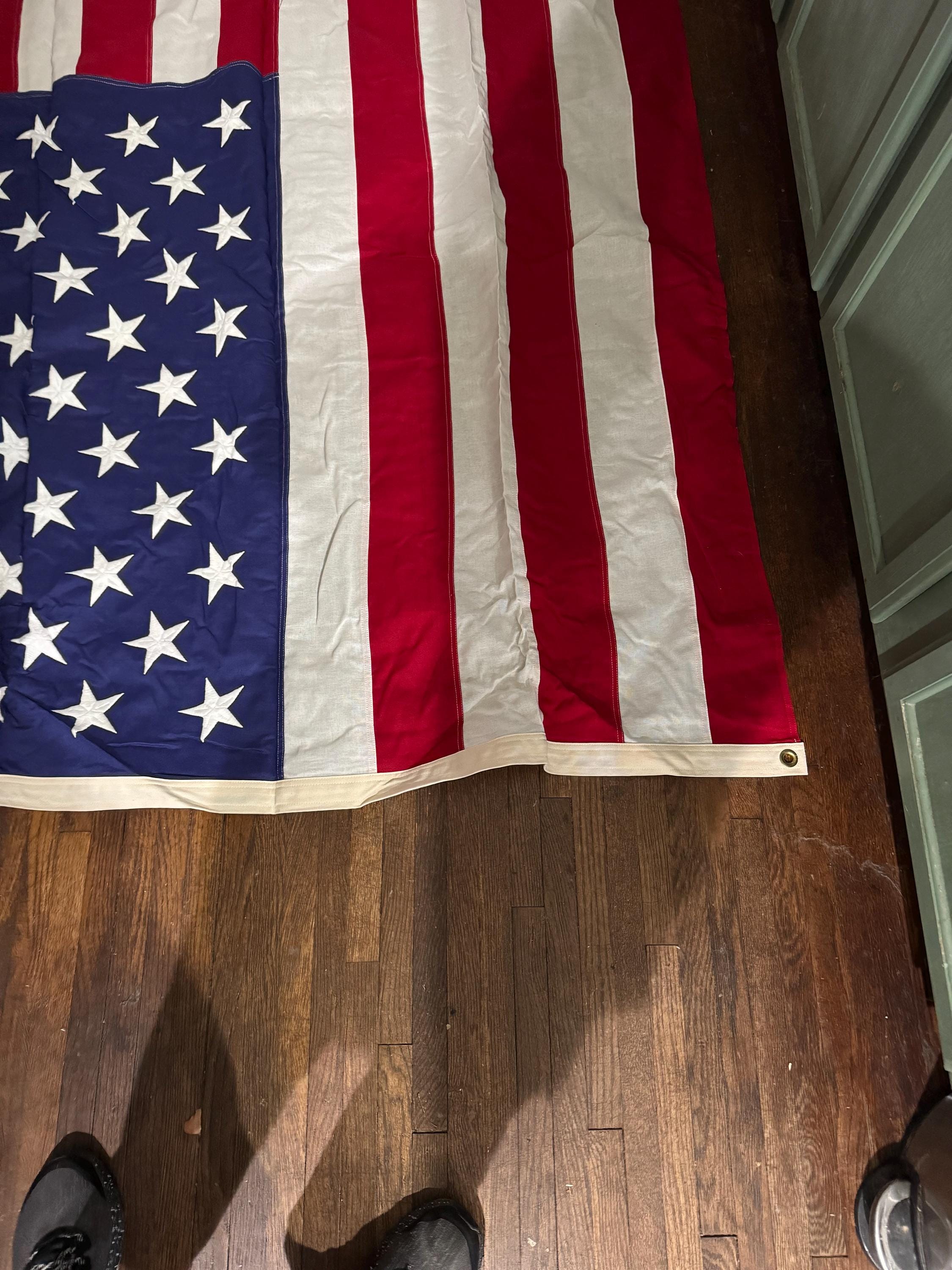 Vtg 1990s Goodwill Southern Florida Made in USA Flag Huge 111 X 55