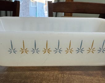 1960's Anchor Hocking Fire King Candle Glow Loaf Pan No 441 (No. 2)