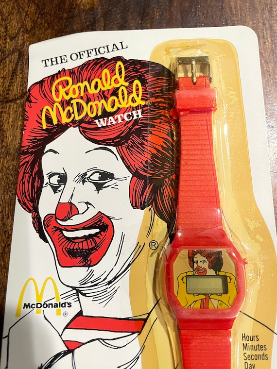 Vintage 1984 Official Ronald Mcdonald House Watch on Card Coca 