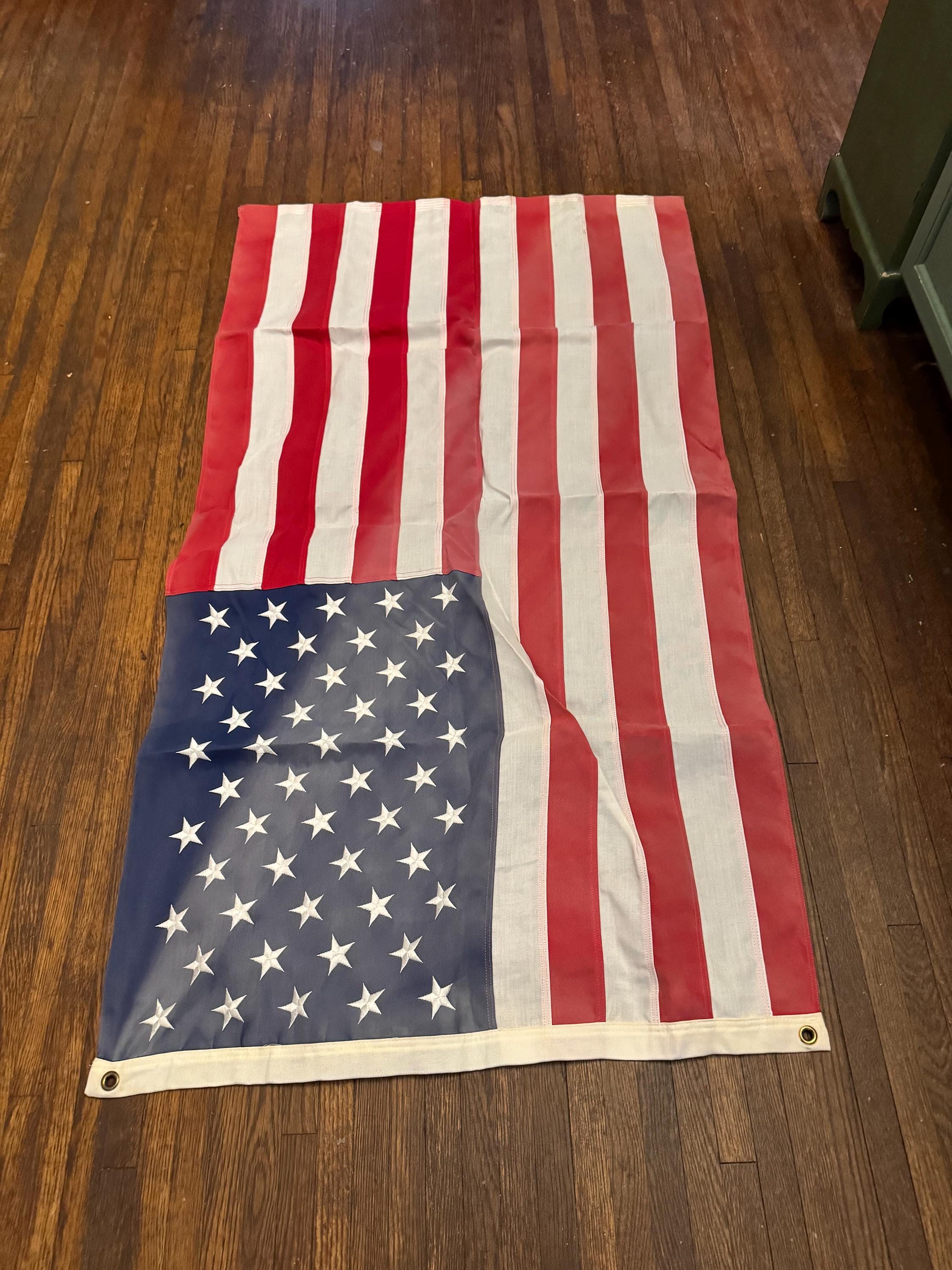 Vintage Duratex Valley Forge Made in USA Flag 3 X Ft 100