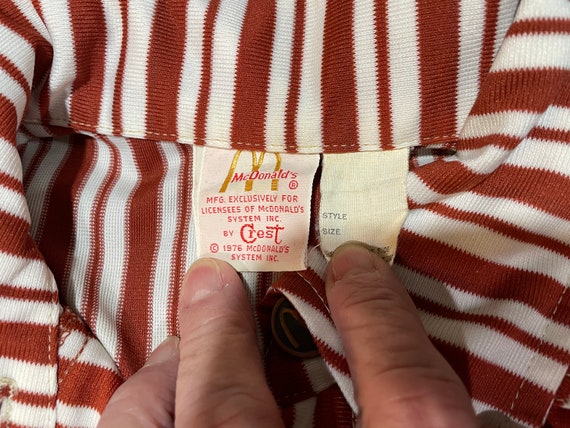 1976 Rare McDonalds Complete Employee Uniform - image 5