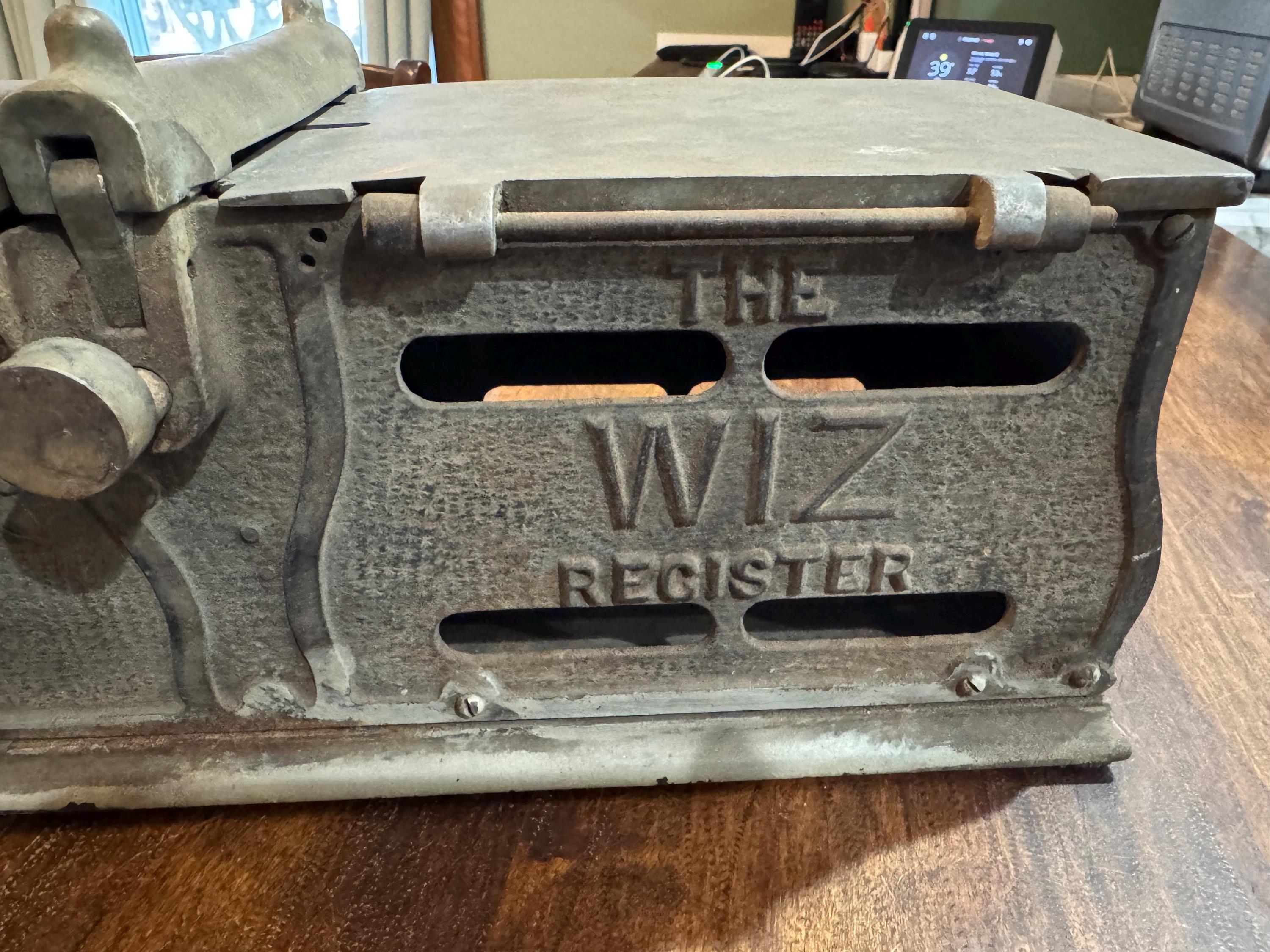 Rare 1923 the Wiz Register Recorder Receipt Writer Made in Niagara