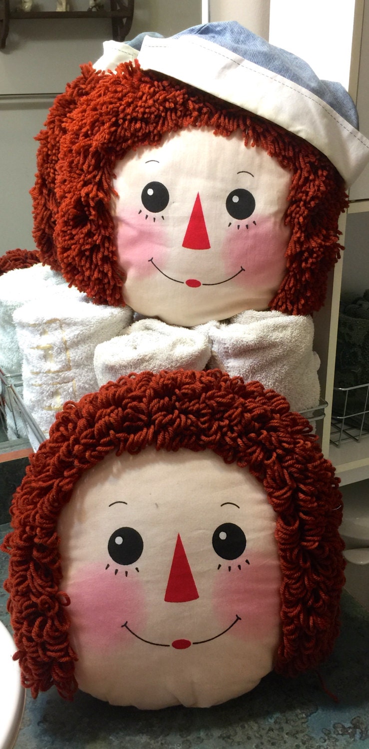 Daisy Kingdom Raggedy Ann & Andy Pillows