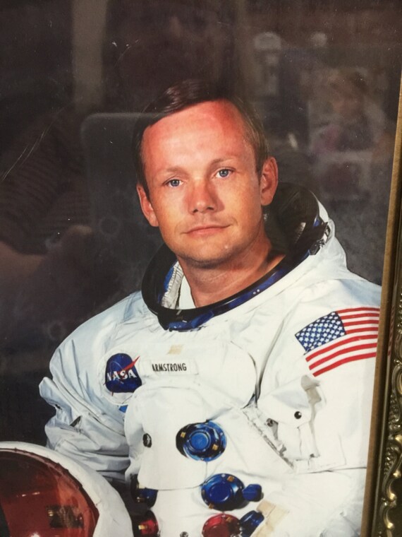 Vintage 1969 Color Photo of Neil Armstrong the Apollo II Commander