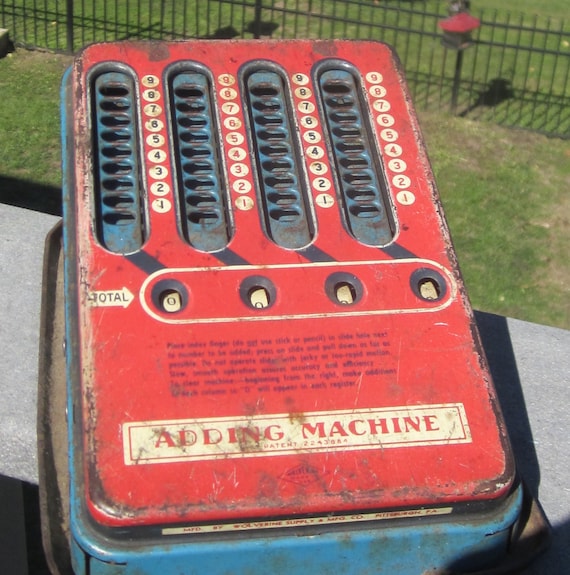 Wolverine Toy Adding Machine 1940 Era - Etsy