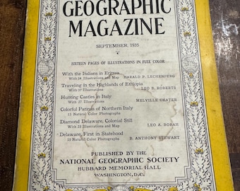 September 1935 National Geographic Magazine