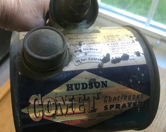 Vintage Comet Hudson Bug Sprayer with Original Price tag of 1.98 "Advertising "