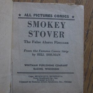 Smokey Stover The False Alarm Fireman 1942 Better Little Book image 2