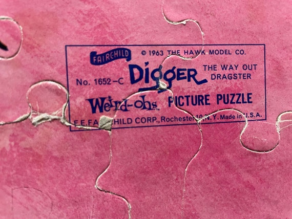 1963 Rare Original Digger Weird-ohs the Way Out Dragster Tray