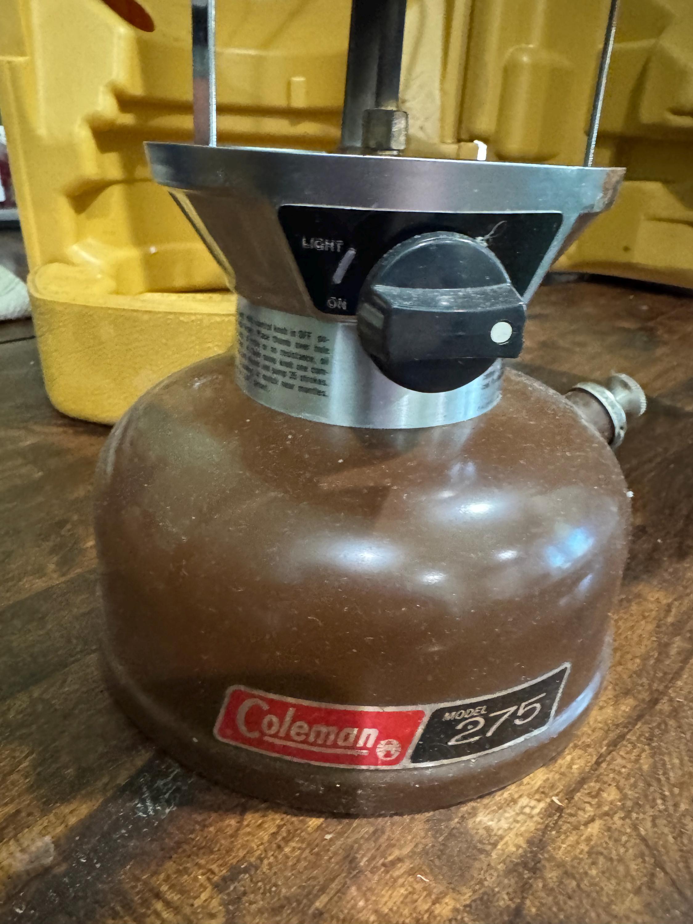 1978 Brown Coleman Lantern Model 275 With a Yellow Case - Etsy