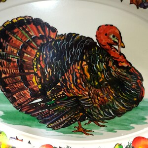 Vintage Melmac Turkey Thanksgiving Platter 1970 Era image 2