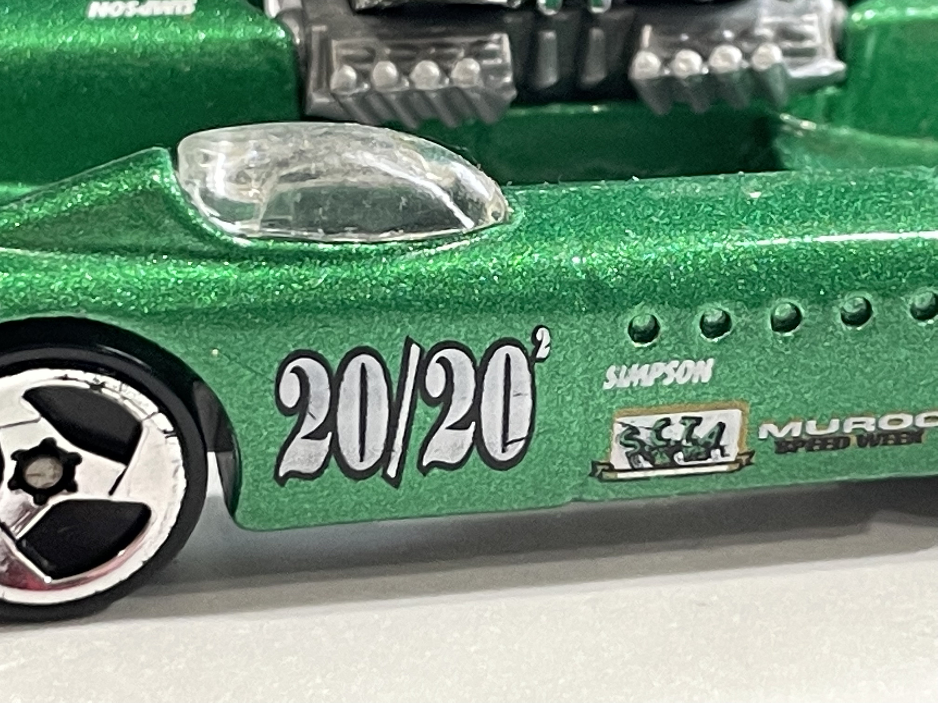 1998 Double Vision Engine Green 20/20 Muroc Speed Week Hotwheel