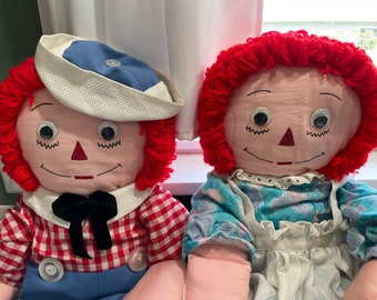 Raggedy Ropes Antique 1970s Raggedy Ann and Andy Jump Rope - Etsy