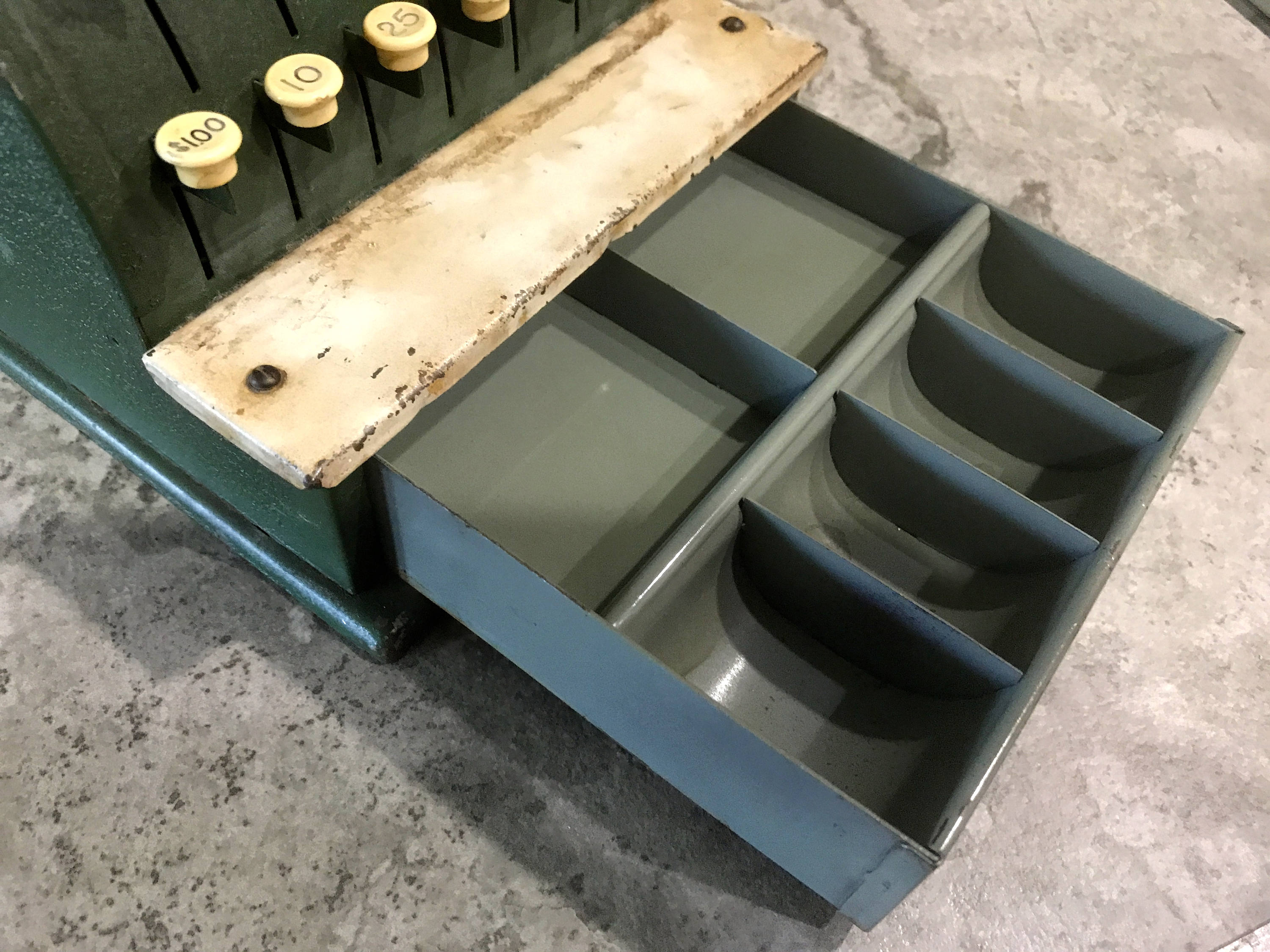 Vintage Toy Tin Cash Register 1950 Era - Etsy