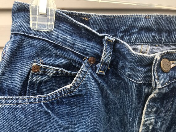 Vintage Lee Rider Blue Jeans 1990's Size 13 ( Rea… - image 4
