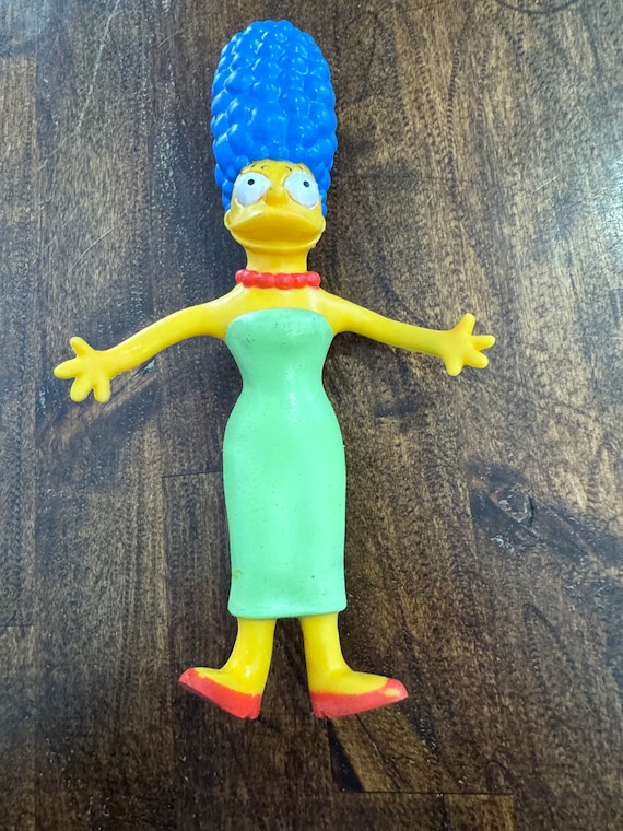 The Simpsons Bendable Figures 90年代 1990 Marge Simpson Bendy - Etsy