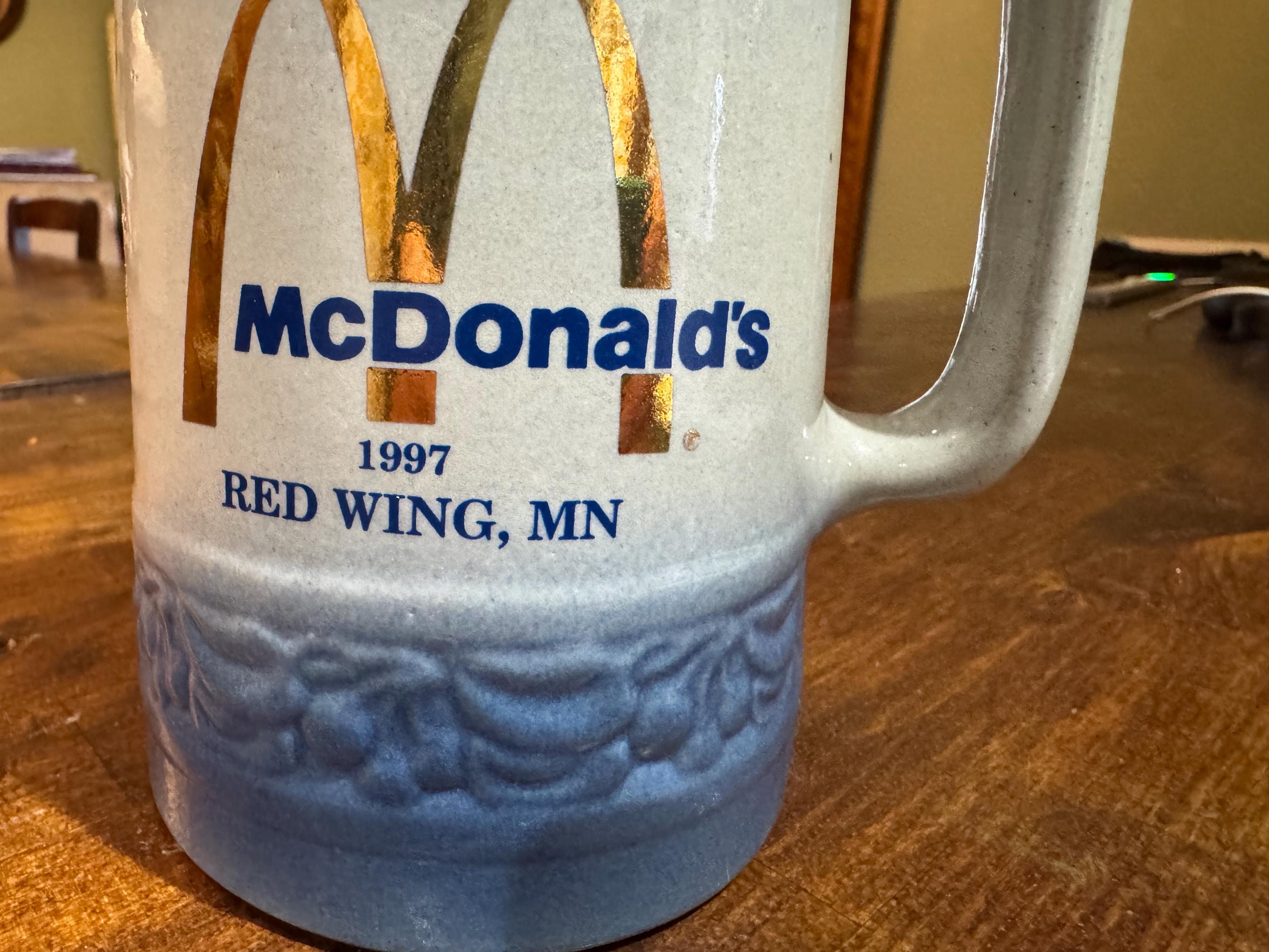 Rare Vintage Hard to Find Red Wing Mcdonalds Pitcher ( Inventory