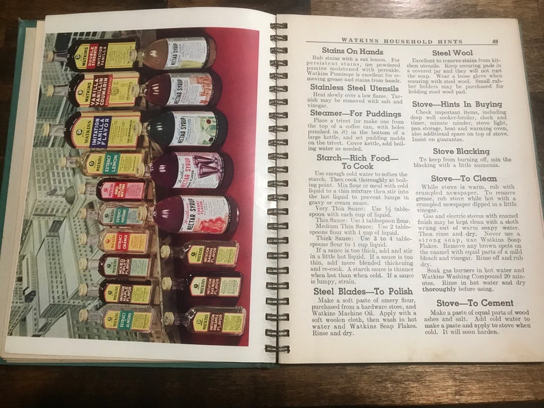 1941 Watkins Household Hints Book Illustrated Advertising Products afbeelding 4
