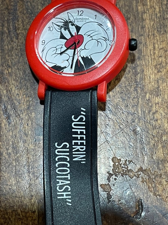 1994 Sylvester Suffering Succotash Wrist Watch - image 2