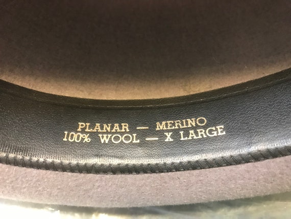 Vintage Planar Merino Wool 100% Wool XL Hat - image 7