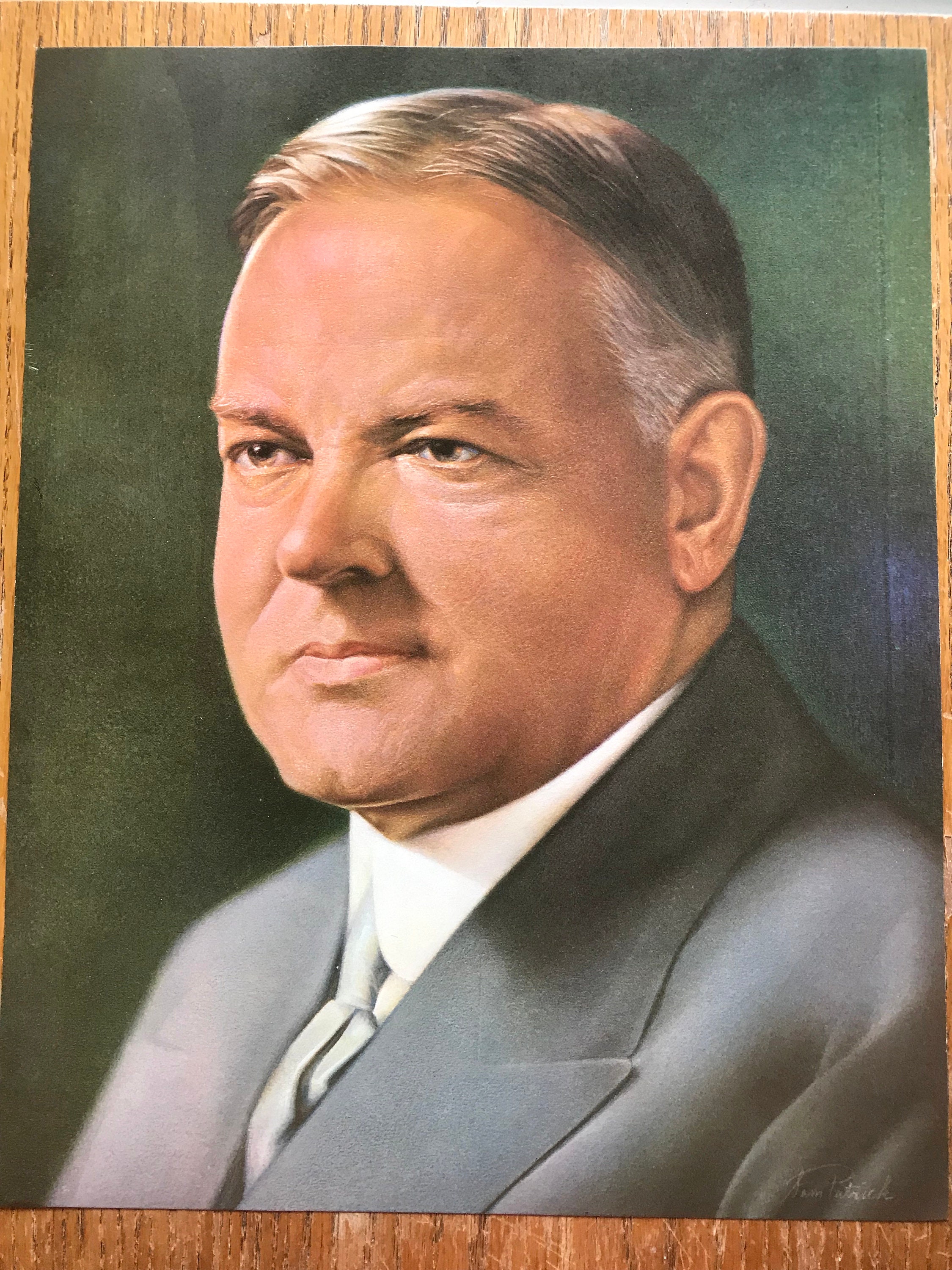 31st President Herbert Hoover Color Portrait 11 X 14 Published in 1972 -  Etsy Sweden