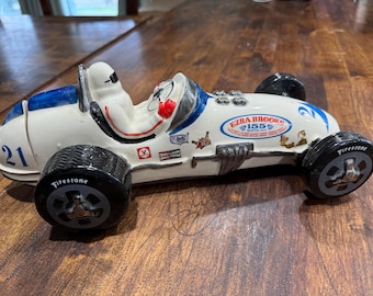 1971 Ezra Brooks Indy Car Firestone Tires No 21 Whiskey Decanter