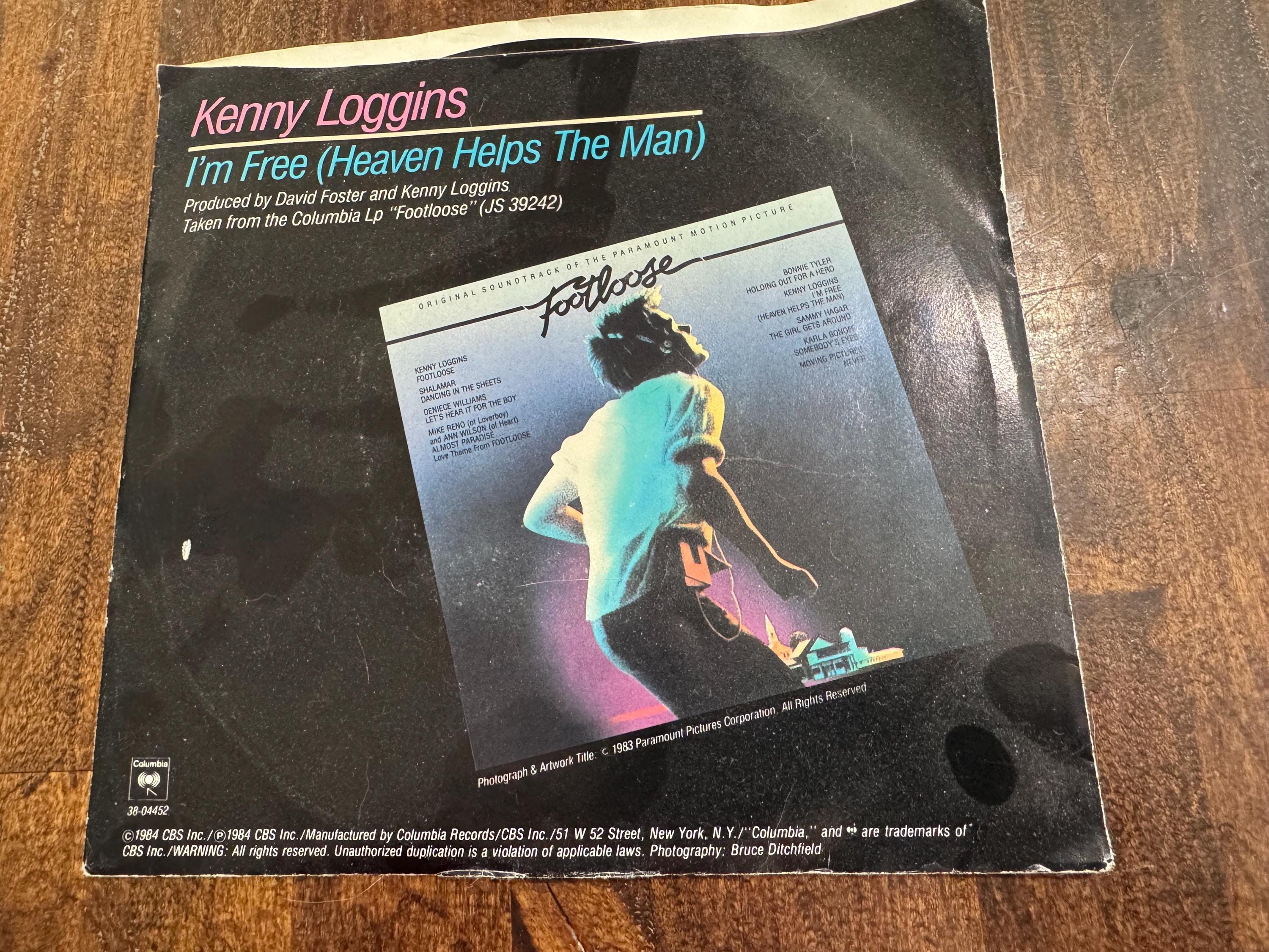 1982 Kenny Loggins 45 RPM Record I'm Free Heaven Helps the Man - Etsy
