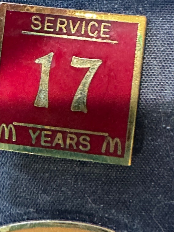 1970's Rare McDonalds 17 Years Service McDonalds E