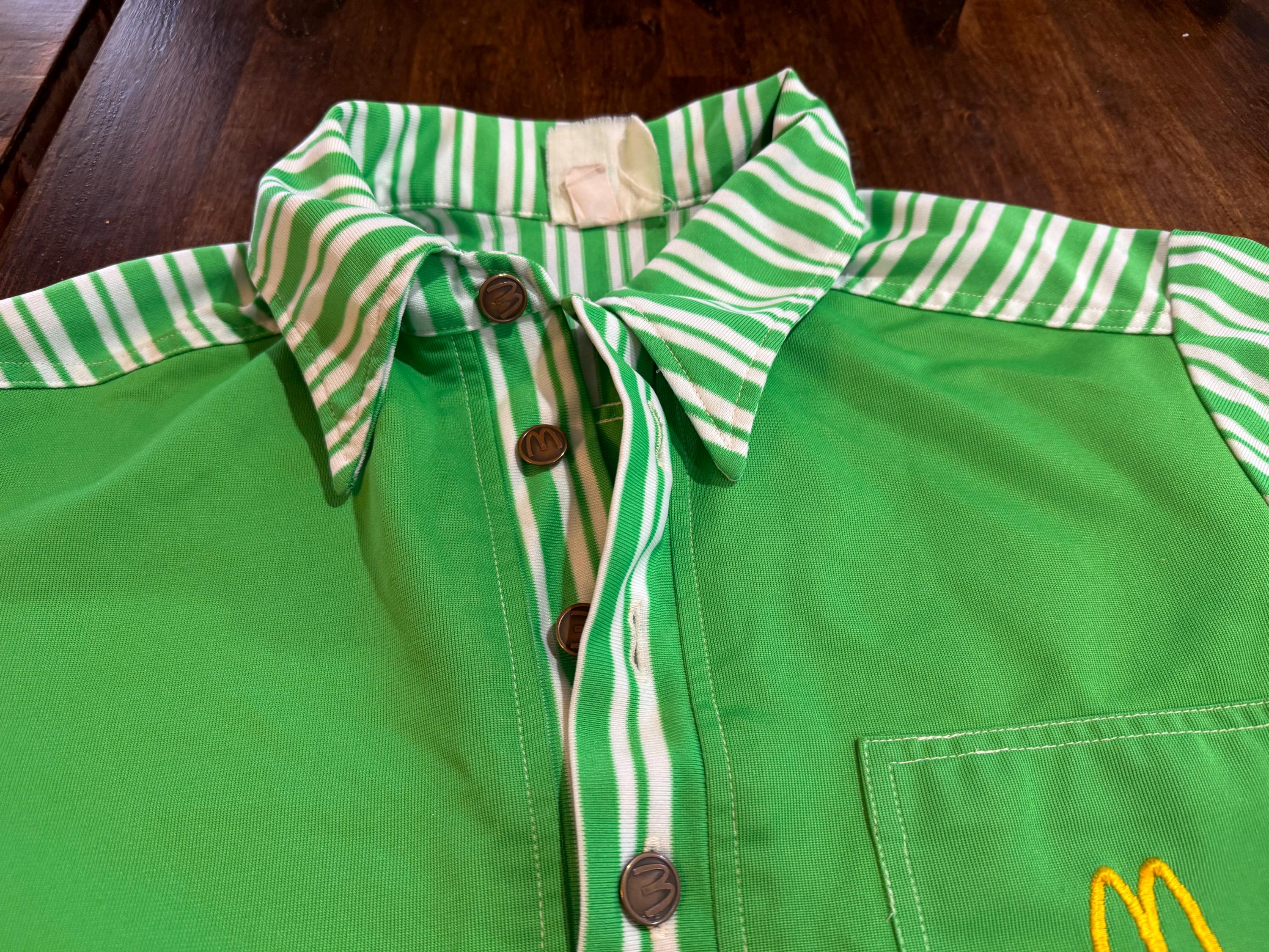 1970s Rare Mcdonalds Employee Green Uniform Shirt - Etsy