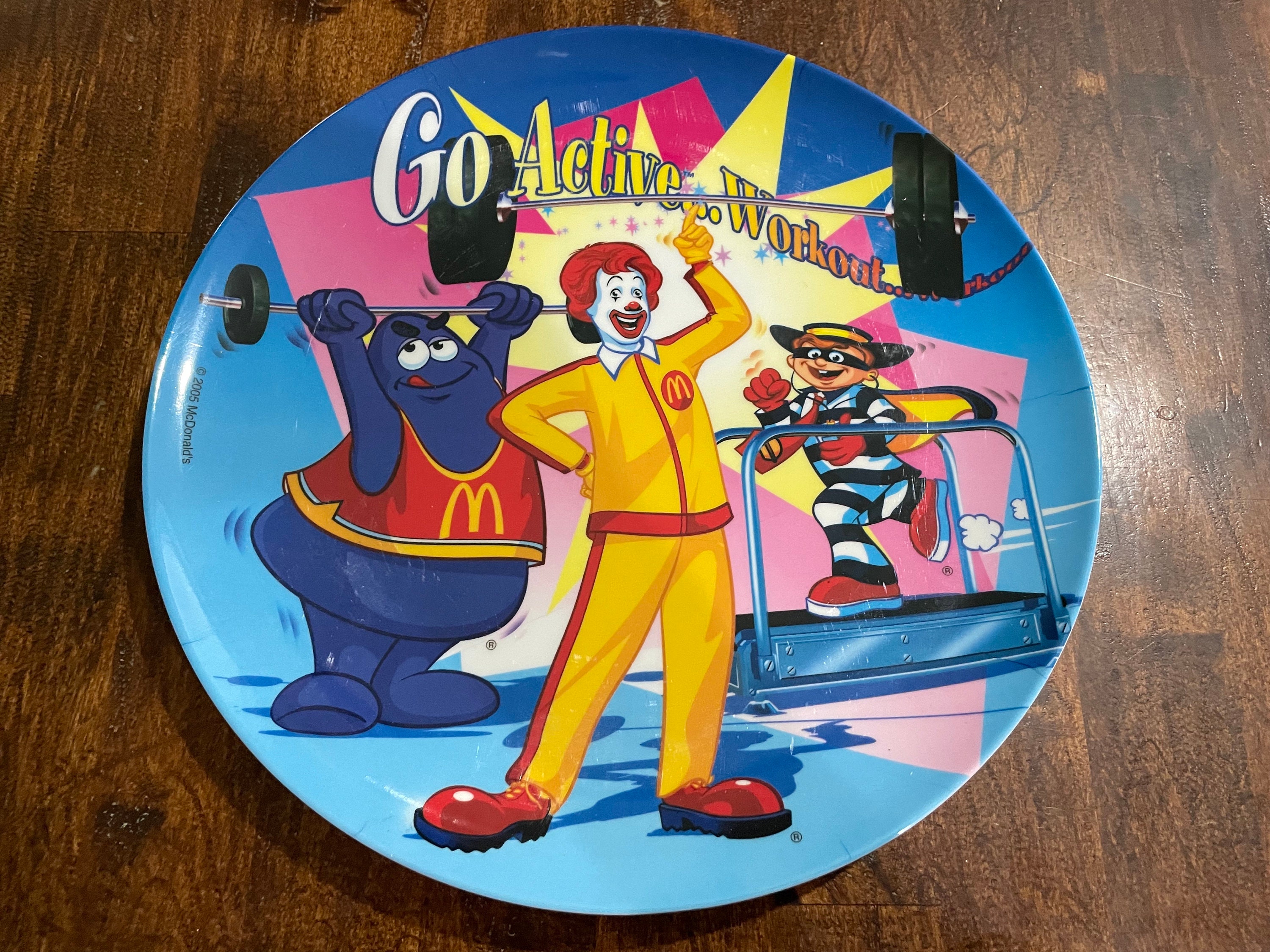 Vintage Mcdonalds Ronald Grimace Hamburglar Exercising Melmac