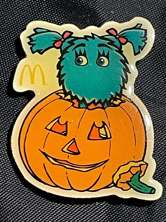 1980's McDonalds Rare Fry Girl and Halloween Pumpk