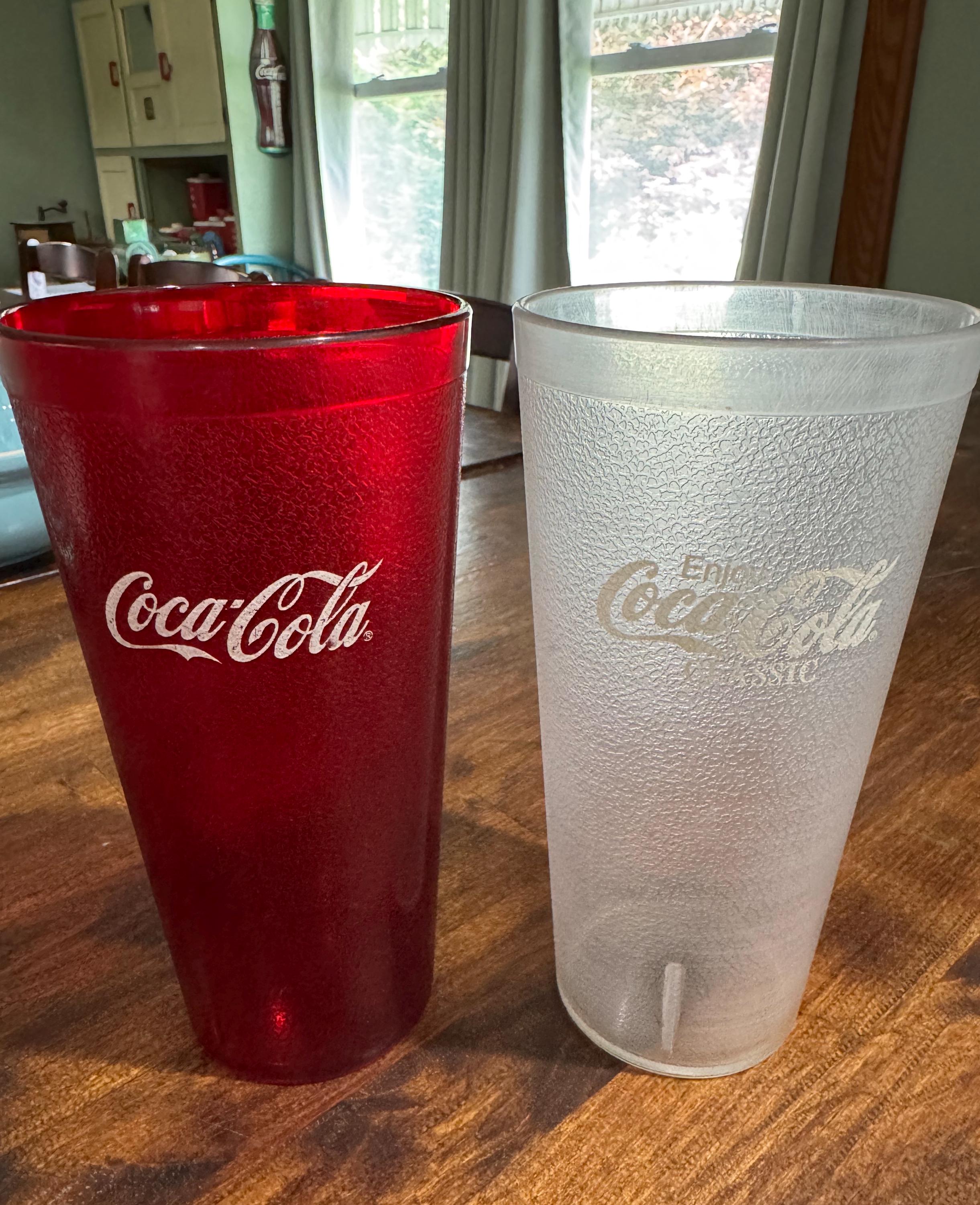 1990's Carlisle No. 5224 1 Red 1 Clear Hard Plastic Coca Cola 24