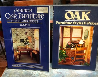 Qty of 2 1980 Era Oak Furniture Styles and Prices Fully Illustrated Books