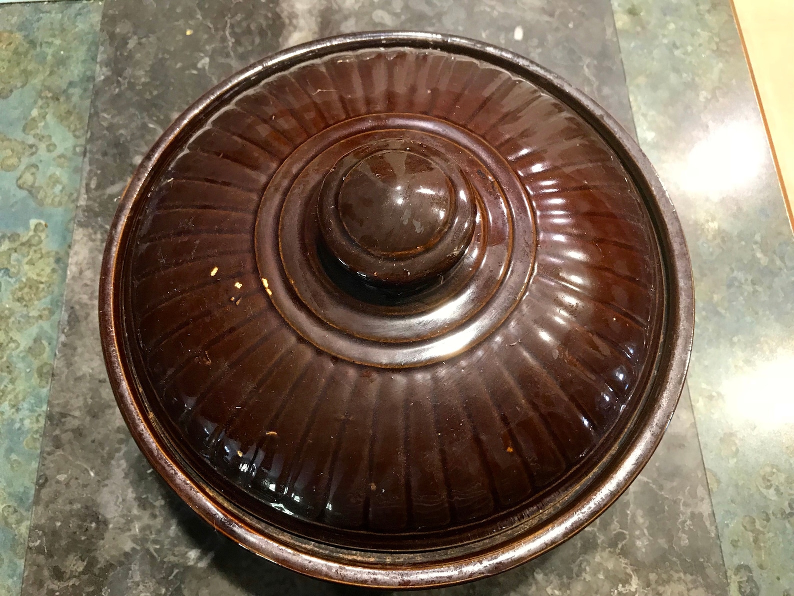 Vintage USA Mccoy Brown Covered Casserole Pottery Stoneware Etsy