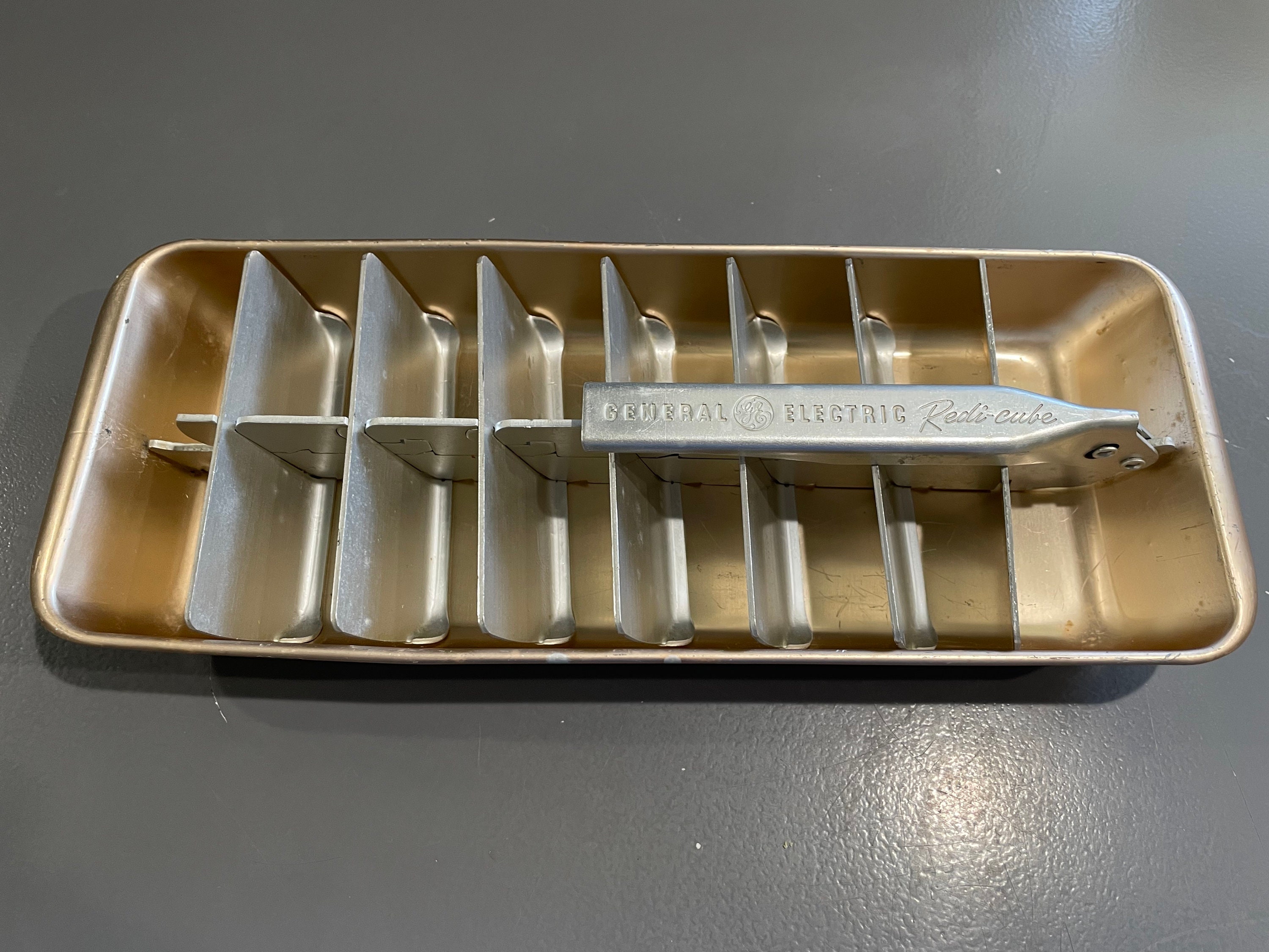 Vintage Set of Three Metal Ice Cube Tray Mold General Electric GE Mini –  Shop Cool Vintage Decor