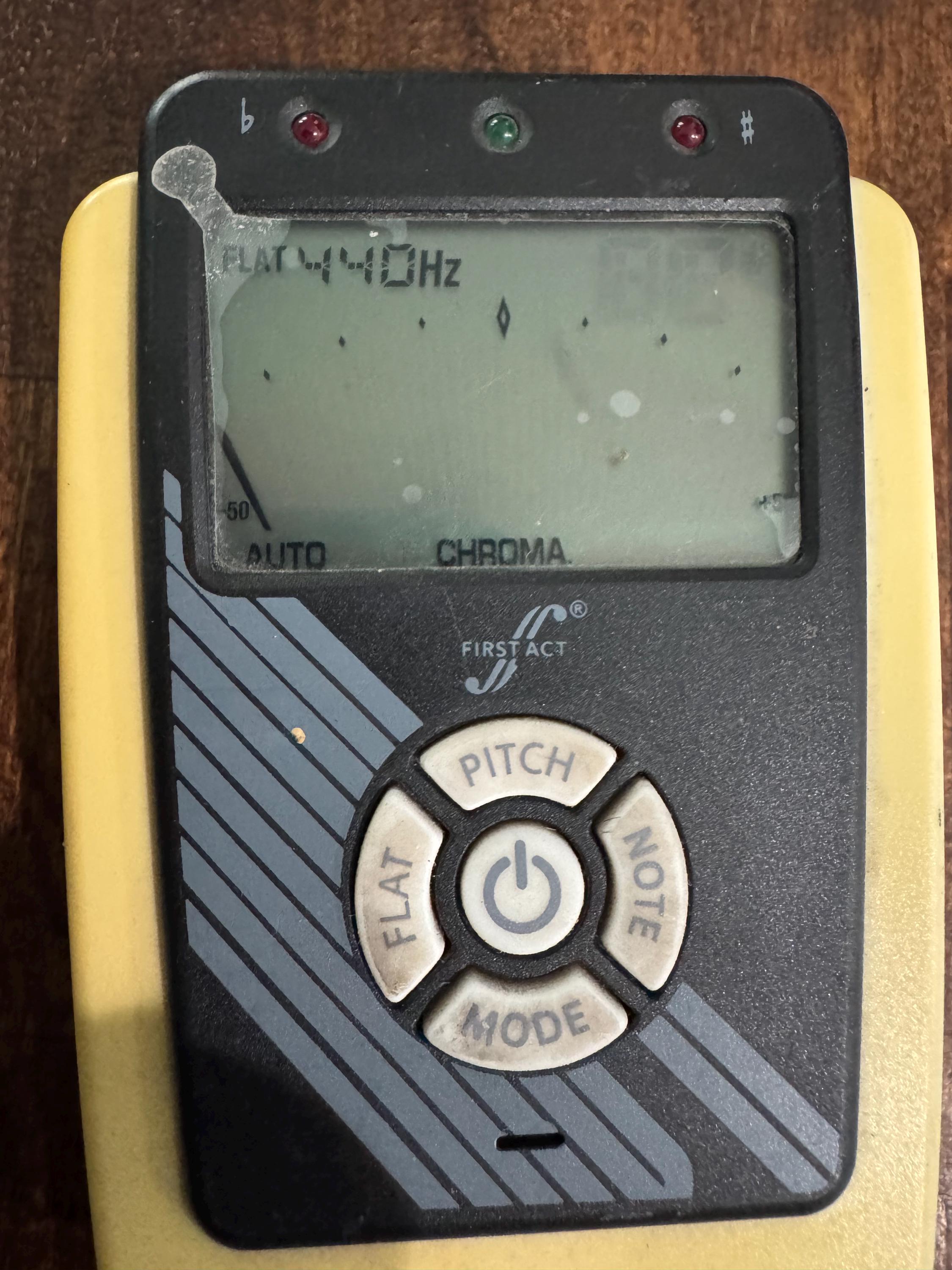 Vintage First Act Chromatic Guitar Tuner MX090 Plus Pocket Talker