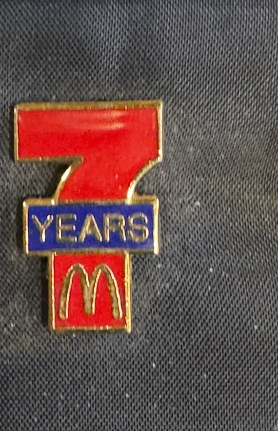 1970's Rare McDonalds 7 Years Service McDonalds Em