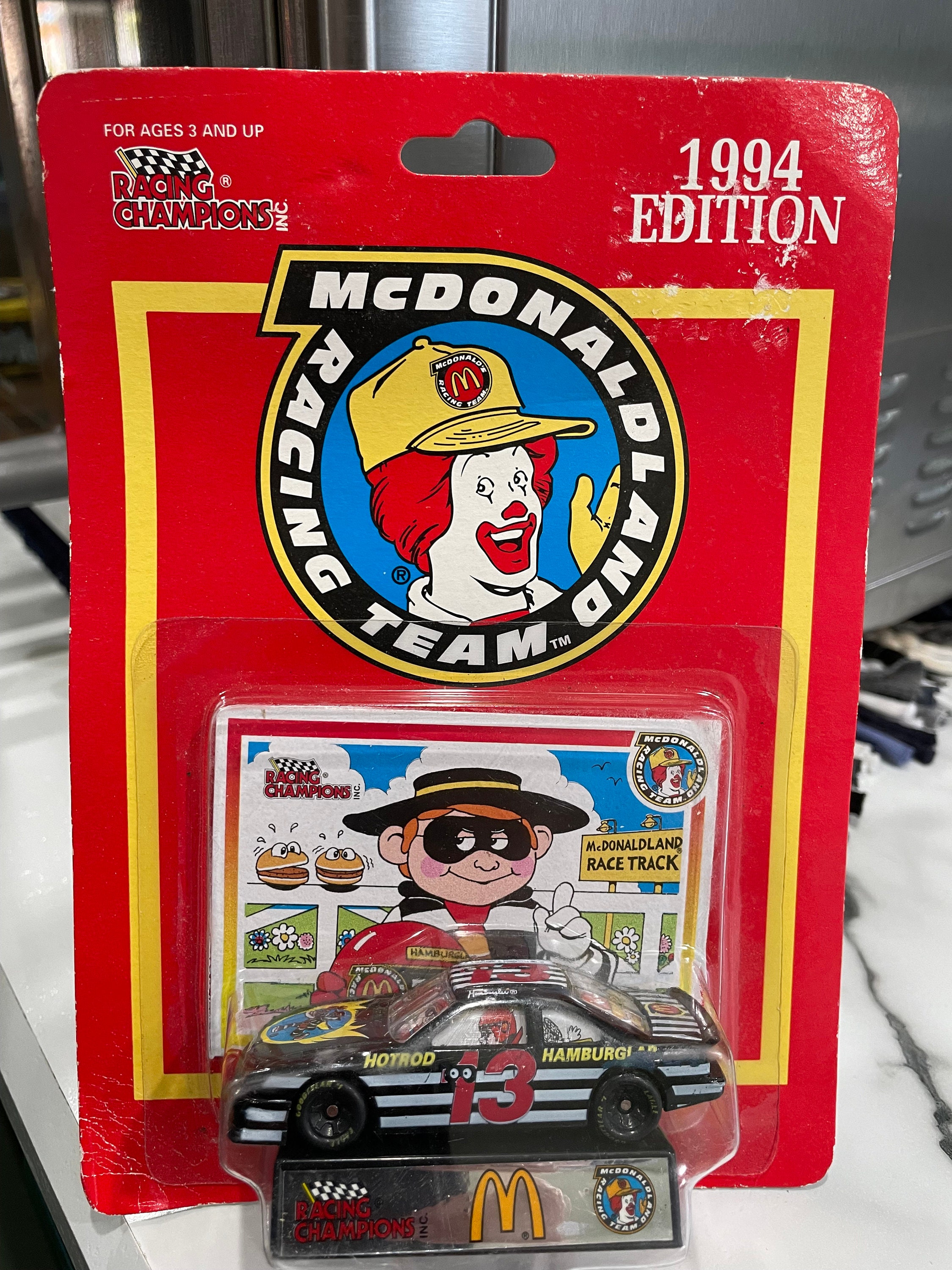 超爆安 1994 Racing Car Cast Die Hamburglar Mcdonald's Champions ミニカー