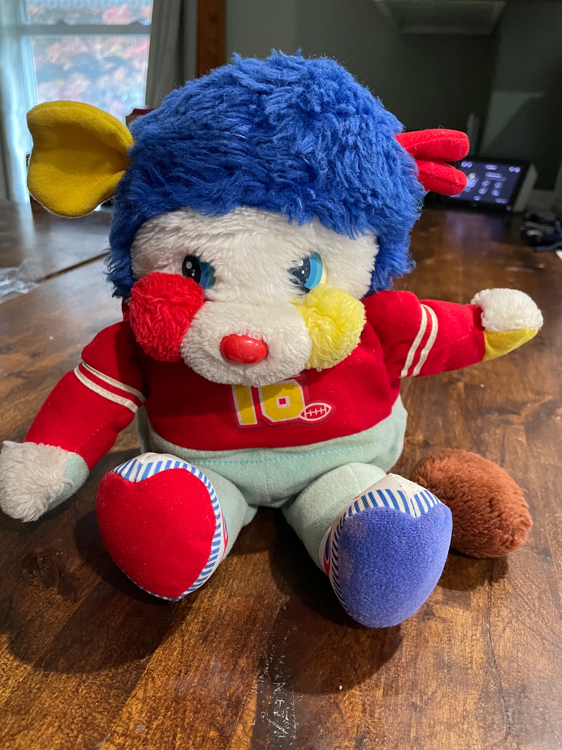 Big Kick Popple, Soccer Popple Vintage Popples Plush 1986 MattelTM