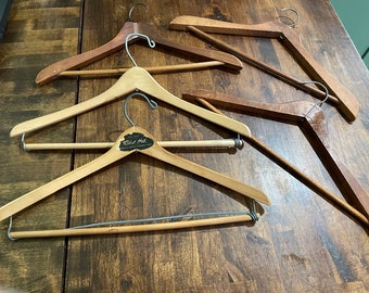 50s vintage wood hanger made in usa 5本 il_fullxfull.3995019964_ok0o.jpg