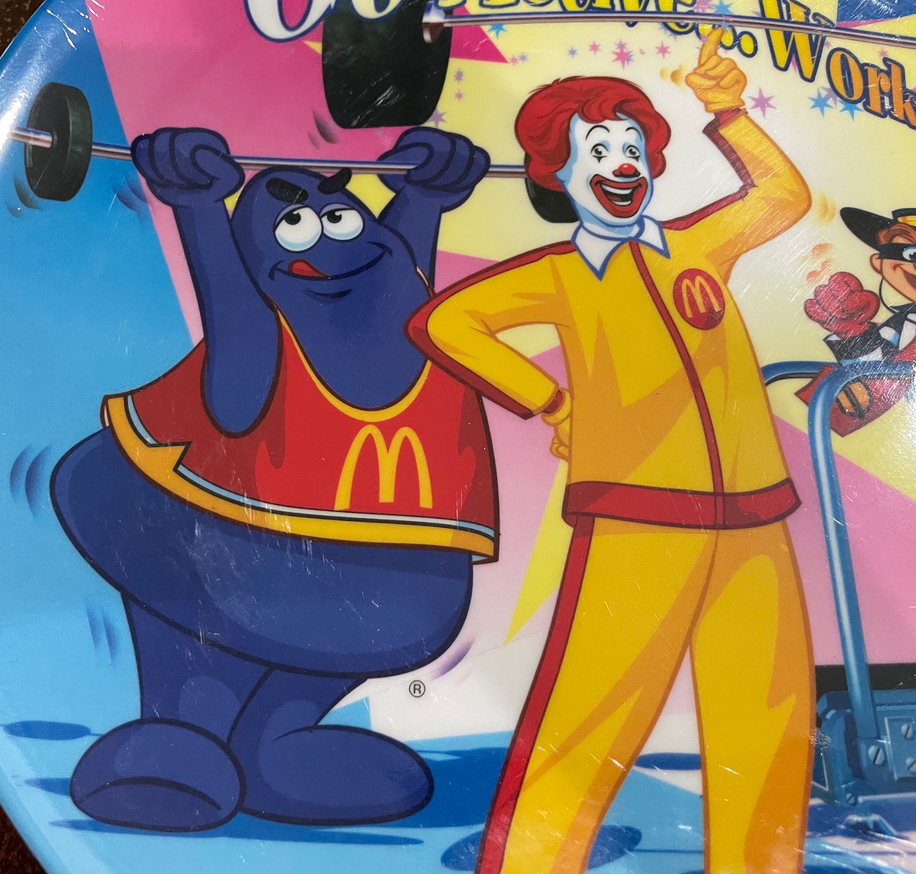 Vintage Mcdonalds Ronald Grimace Hamburglar Exercising Melmac